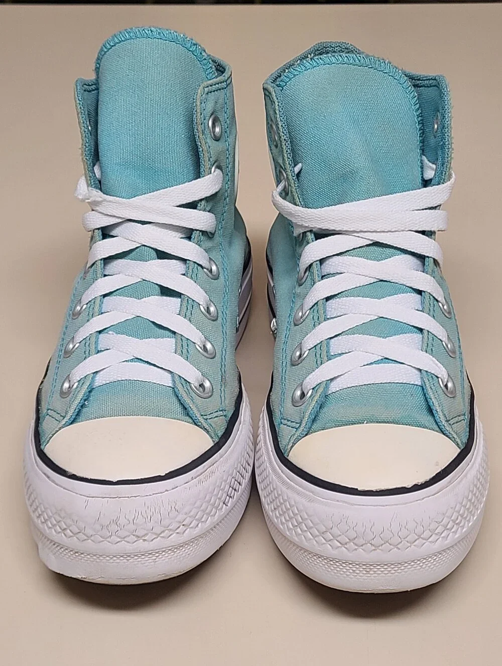 Converse CTAS Ocean Drip Lift Platform hi top casual sneakers size 6 - Picture 3 of 10